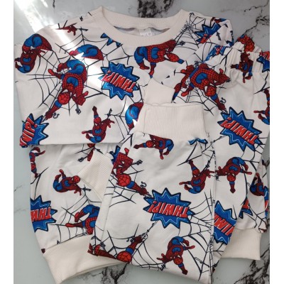 Beyaz Renkli Baskılı Çocuk Takımı